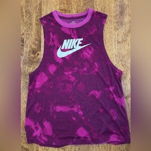 Nike Purple Tie-Dye Tank Top